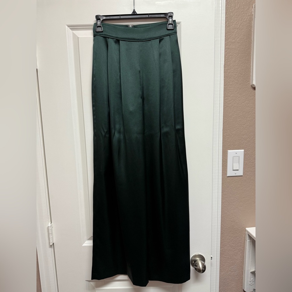 Elegant Black Satin Pants